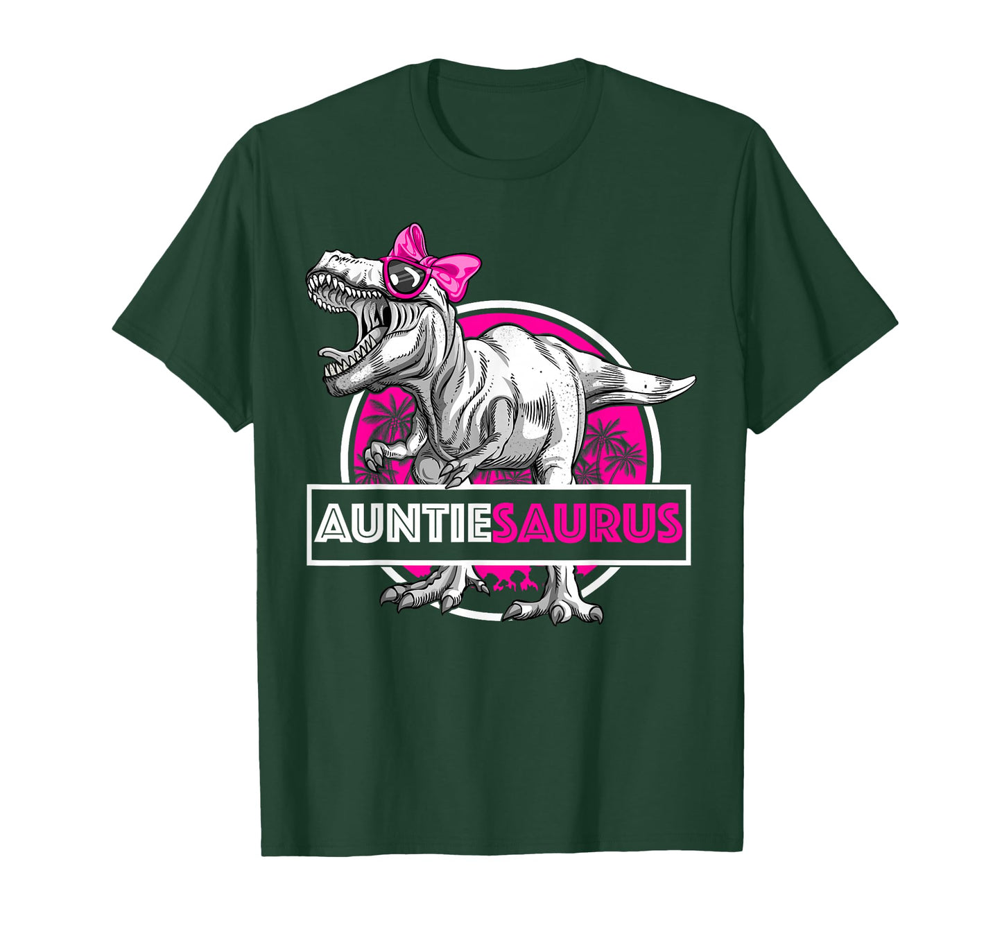 Auntiesaurus T-Rex Birthday Funny Auntie Saurus Dinosaur T-Shirt