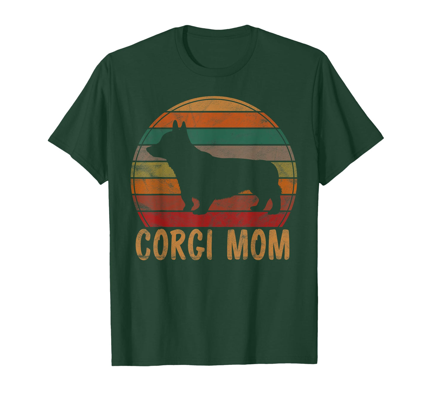 Retro Corgi Mom Gift Dog Mother Pet Welsh Corgi Mama T-Shirt
