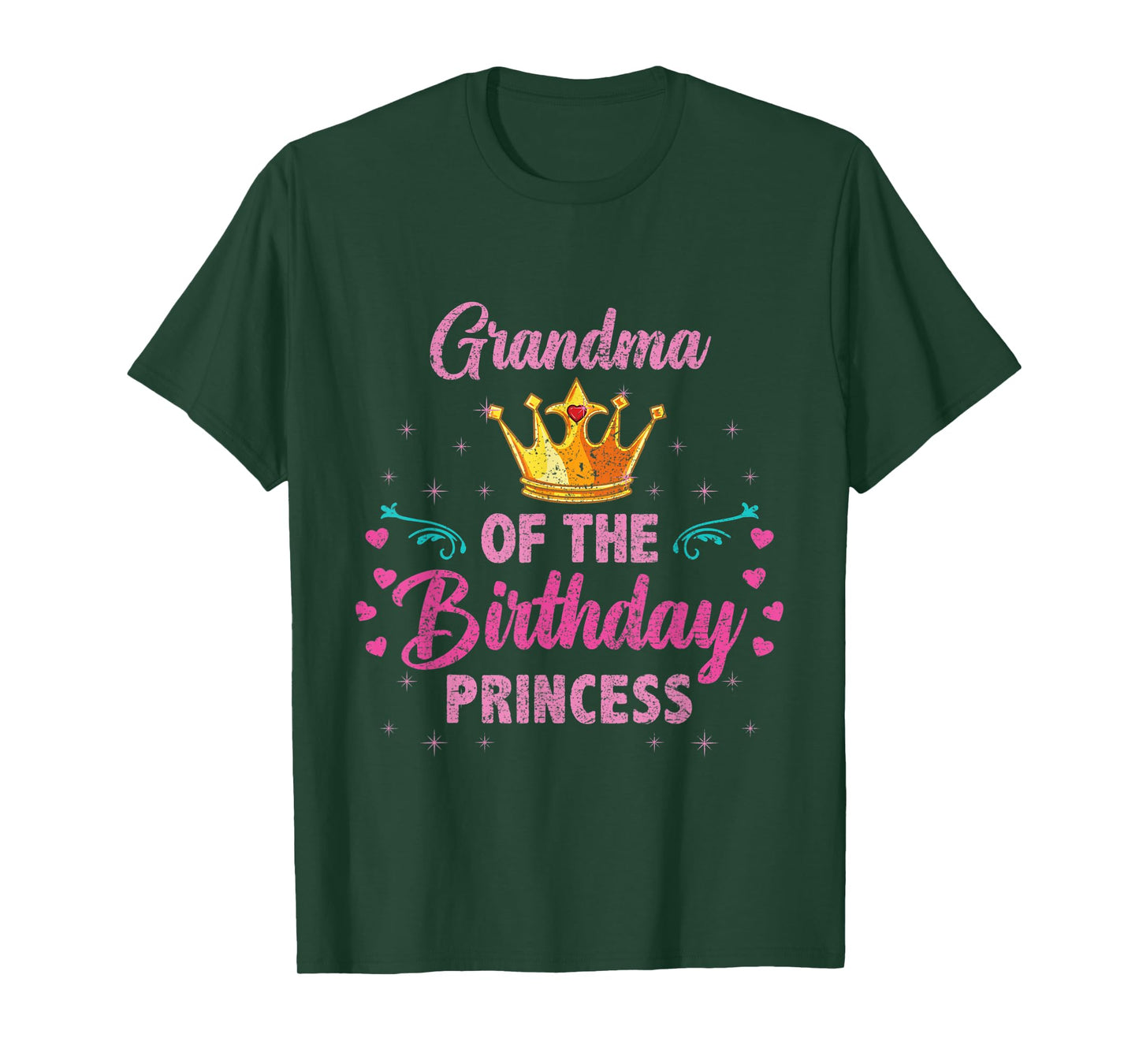 Grandma Of The Birthday Princess Vintage T-Shirt