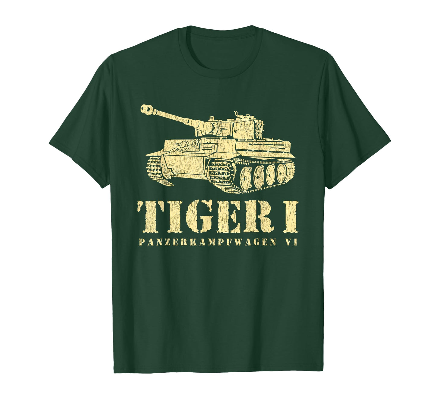Funny Army Vintage Tiger Tank PzKpfw VI WWII Gift Men Boys T-Shirt