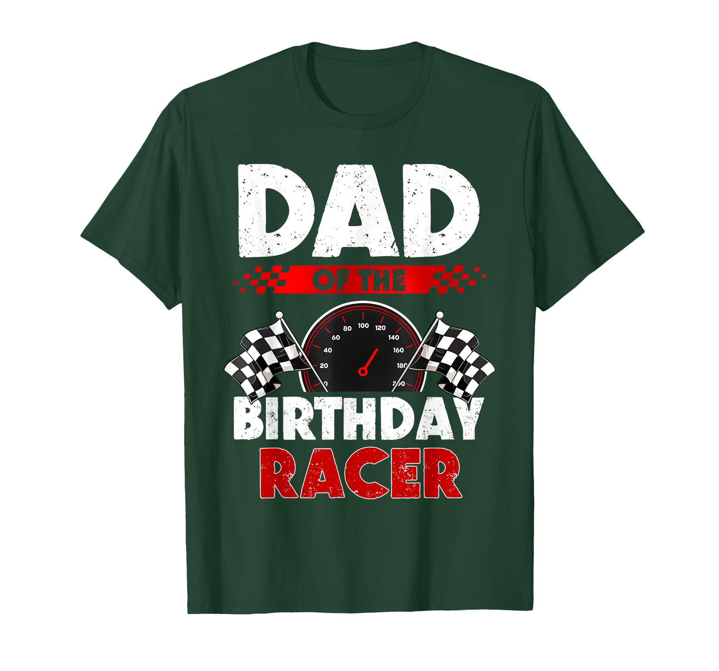 Dad of The Birthday Racer Race Car Party Matching Family T-Shirt