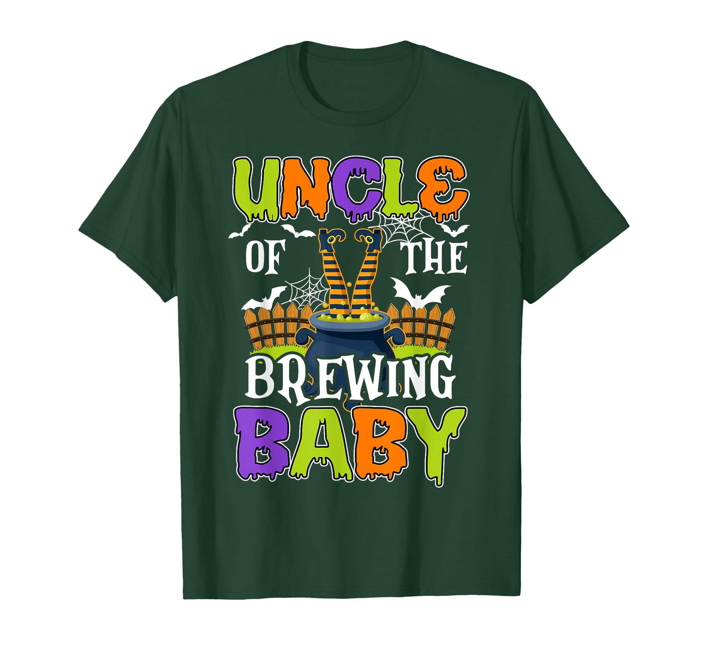 Uncle Of The Brewing Baby Halloween Witch Baby Funny T-Shirt