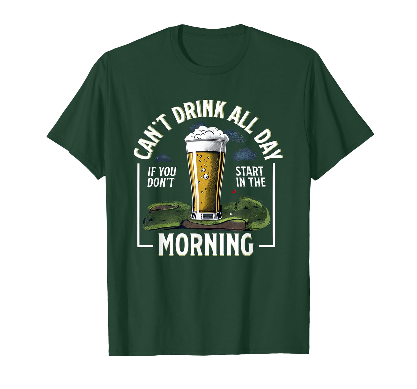 Canβt Drink All Day Morning If You Donβt Start In Barstool T-Shirt