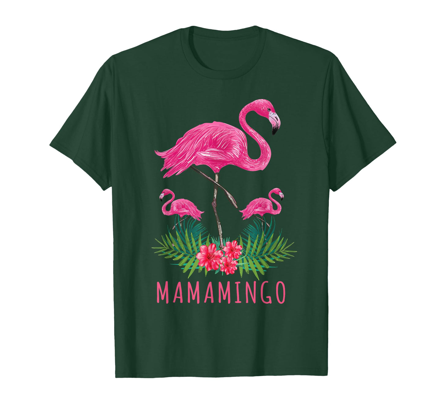 Cute Mothers Day Gift Funny Mom Flamingo With Kids Mamamingo T-Shirt