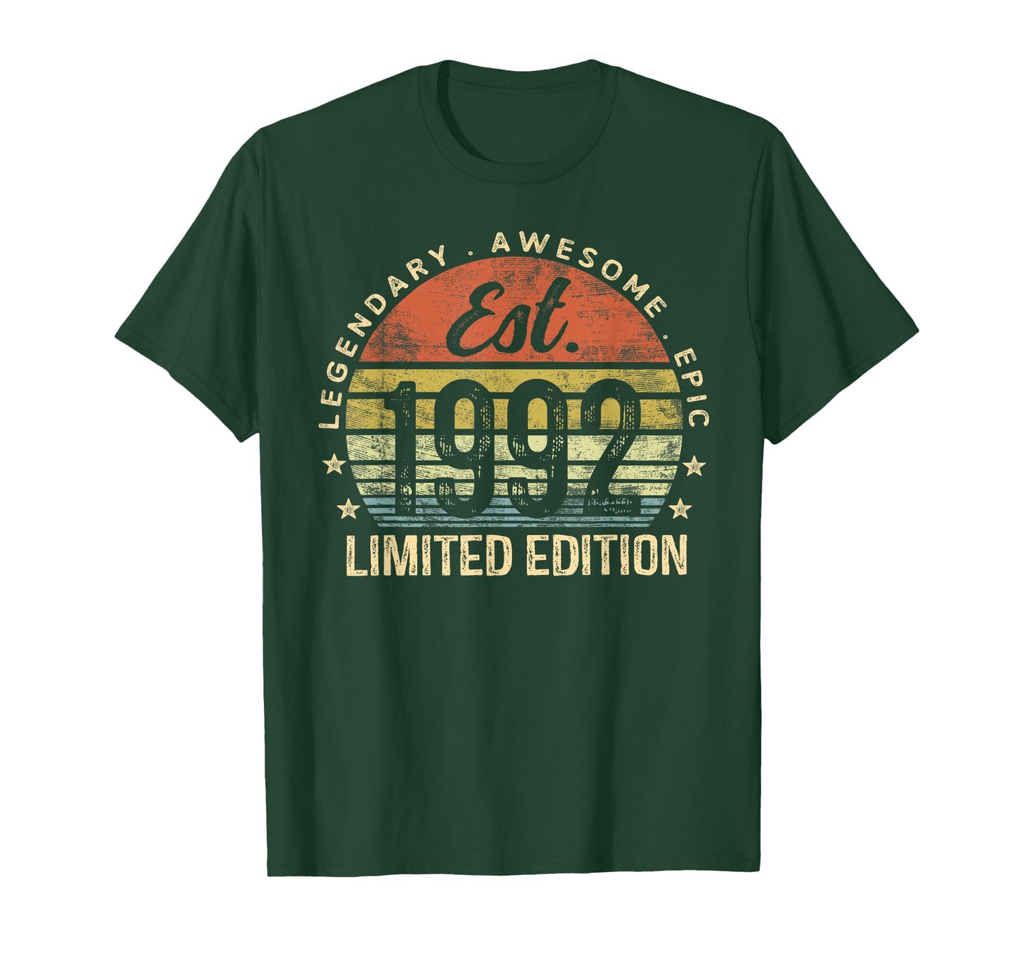 Est 1992 Limited Edition 33rd Birthday Gifts 33 Year Old T-Shirt