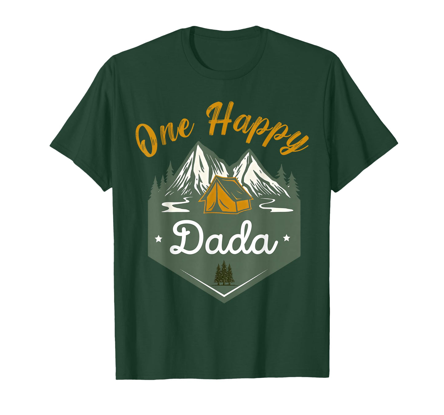 One Happy Dada of The Camper First Birthday Boy Girl Camping T-Shirt