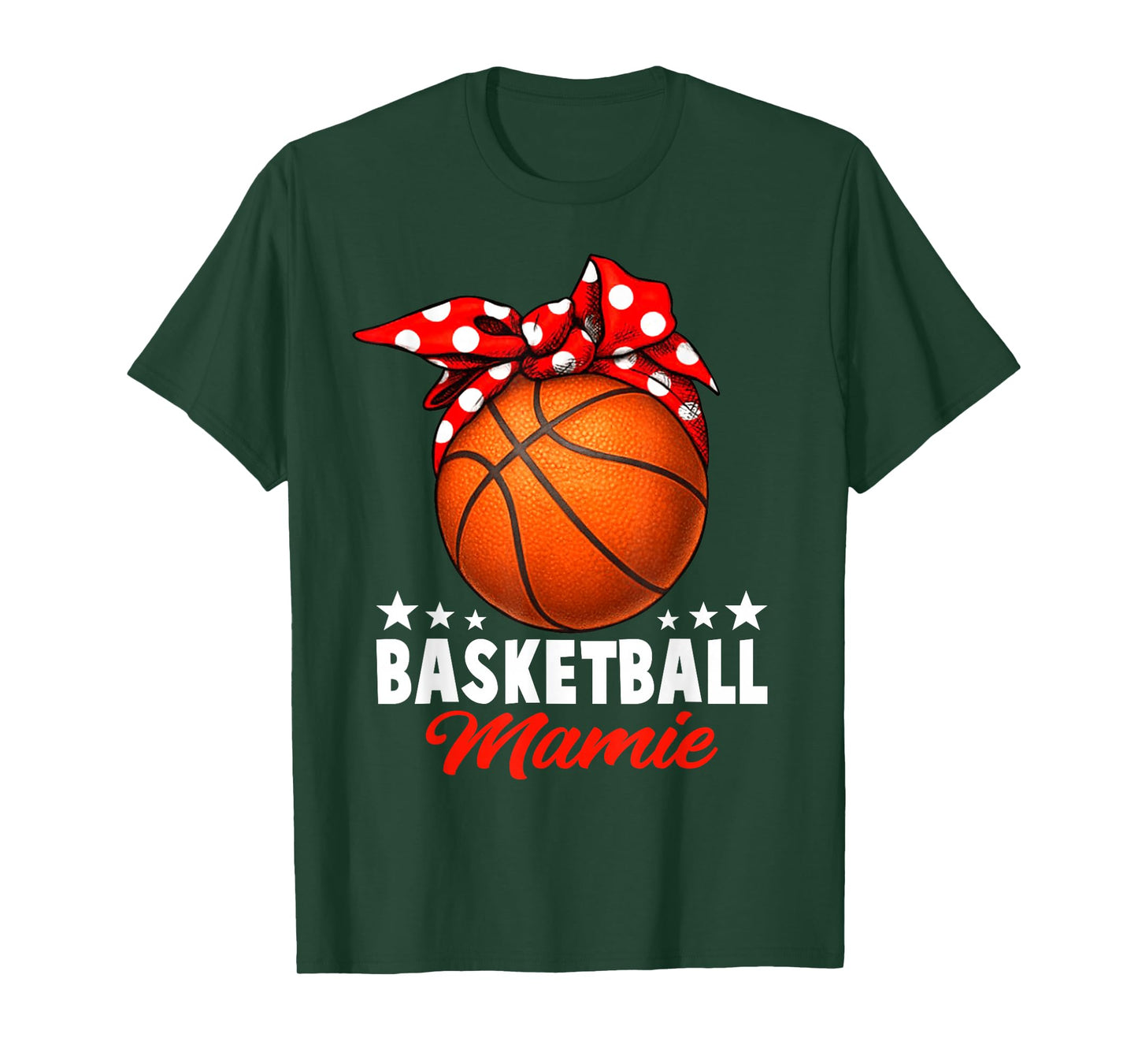 Basketball Mamie Women Mothers Day Funny Basketball T-Shirt