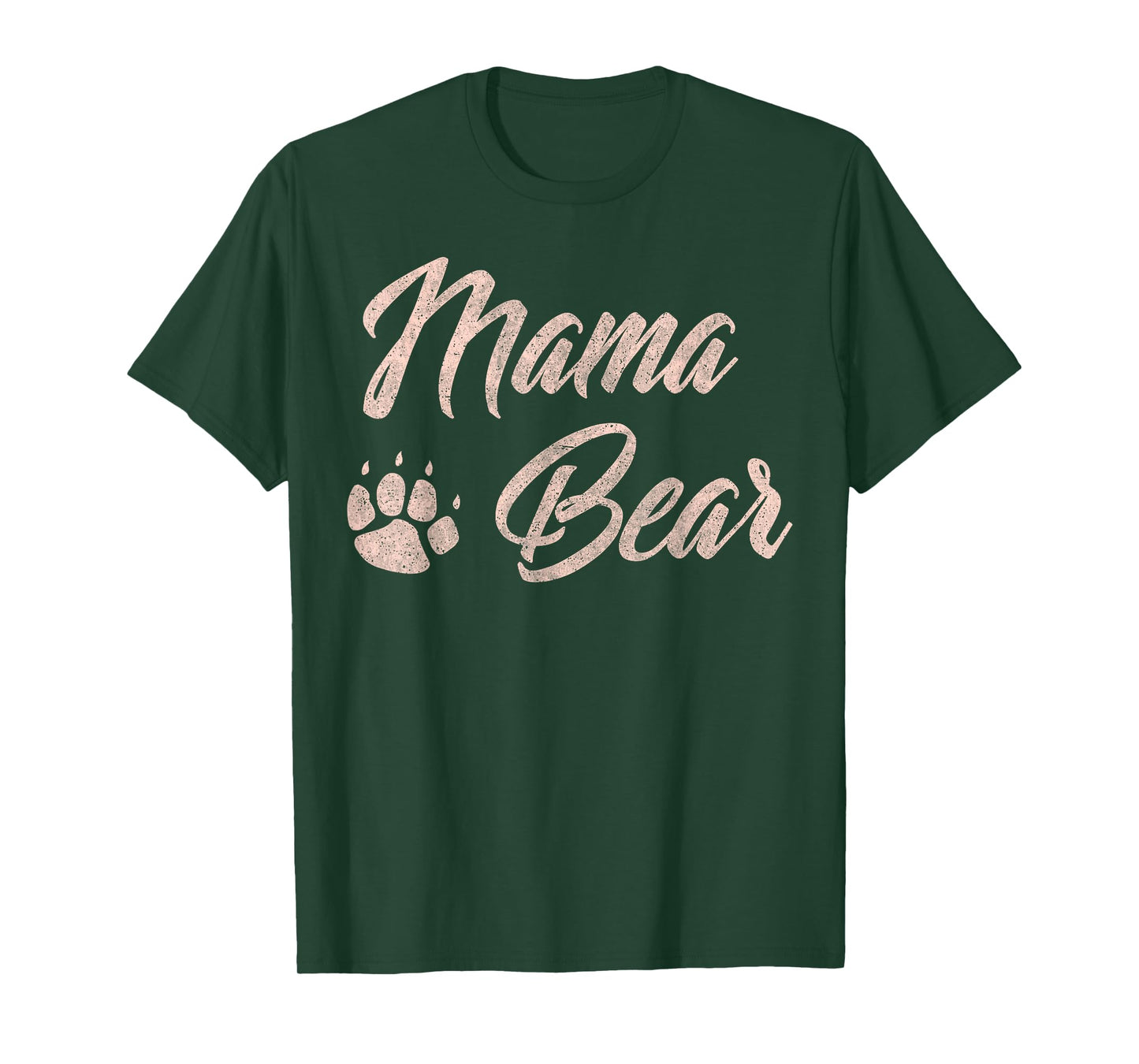 Mama Bear Cute Mothers Day Gift for Mom Paw Pink T-Shirt