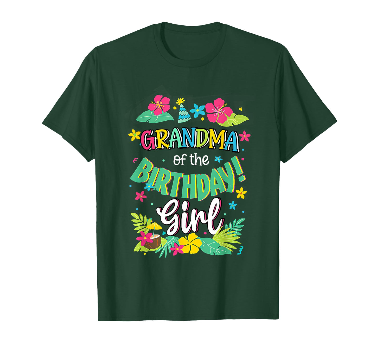 Grandma of the Birthday Girl shirt Aloha Hawaii Party 1st T-Shirt