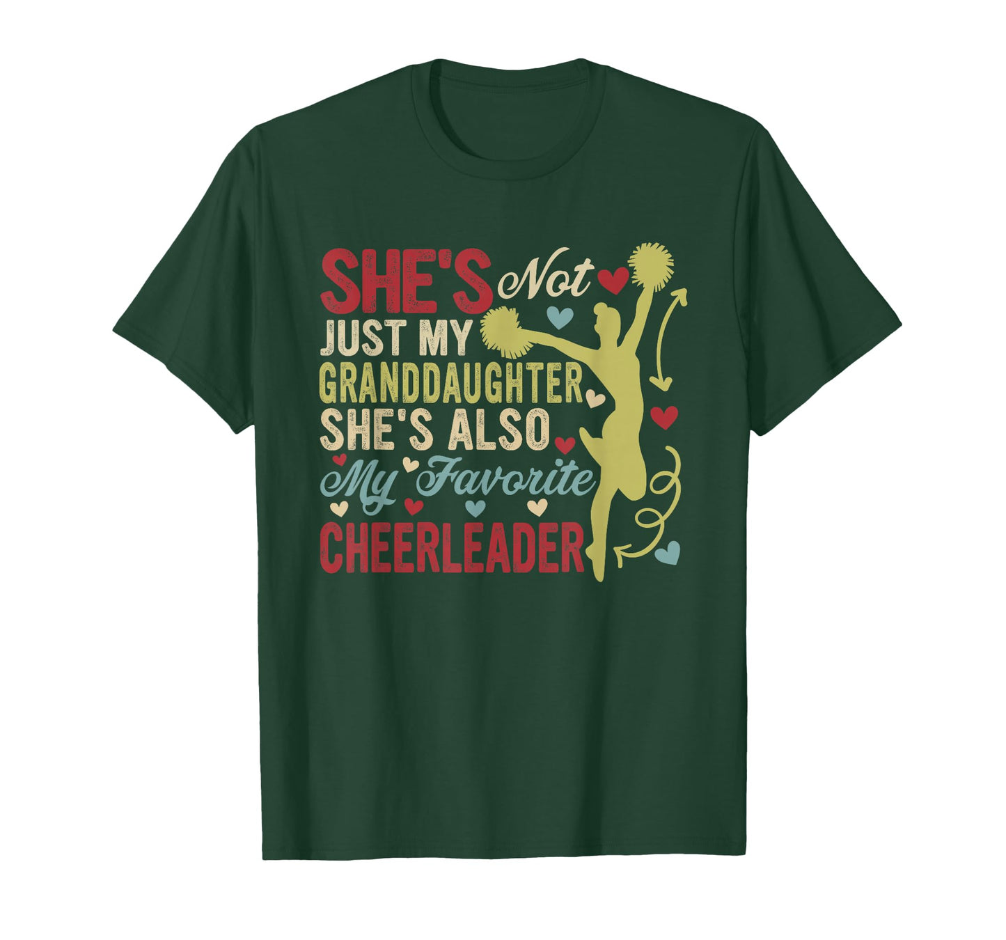 Not Just Granddaughter She's Also My Favorite Cheerleader T-Shirt