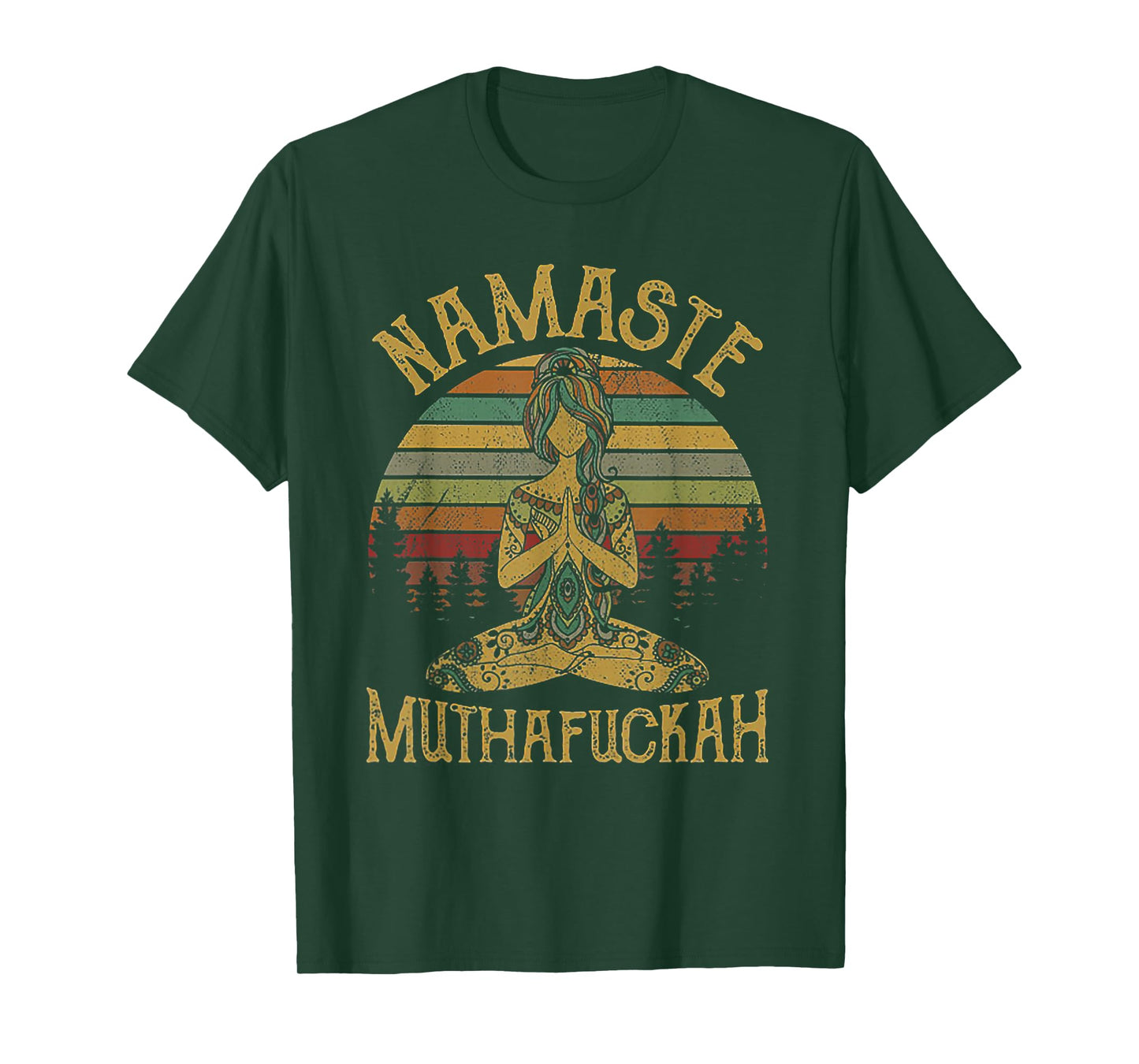 Namaste Muthafuckah Vintage Tshirt Yoga Lover Gift Tee T-Shirt