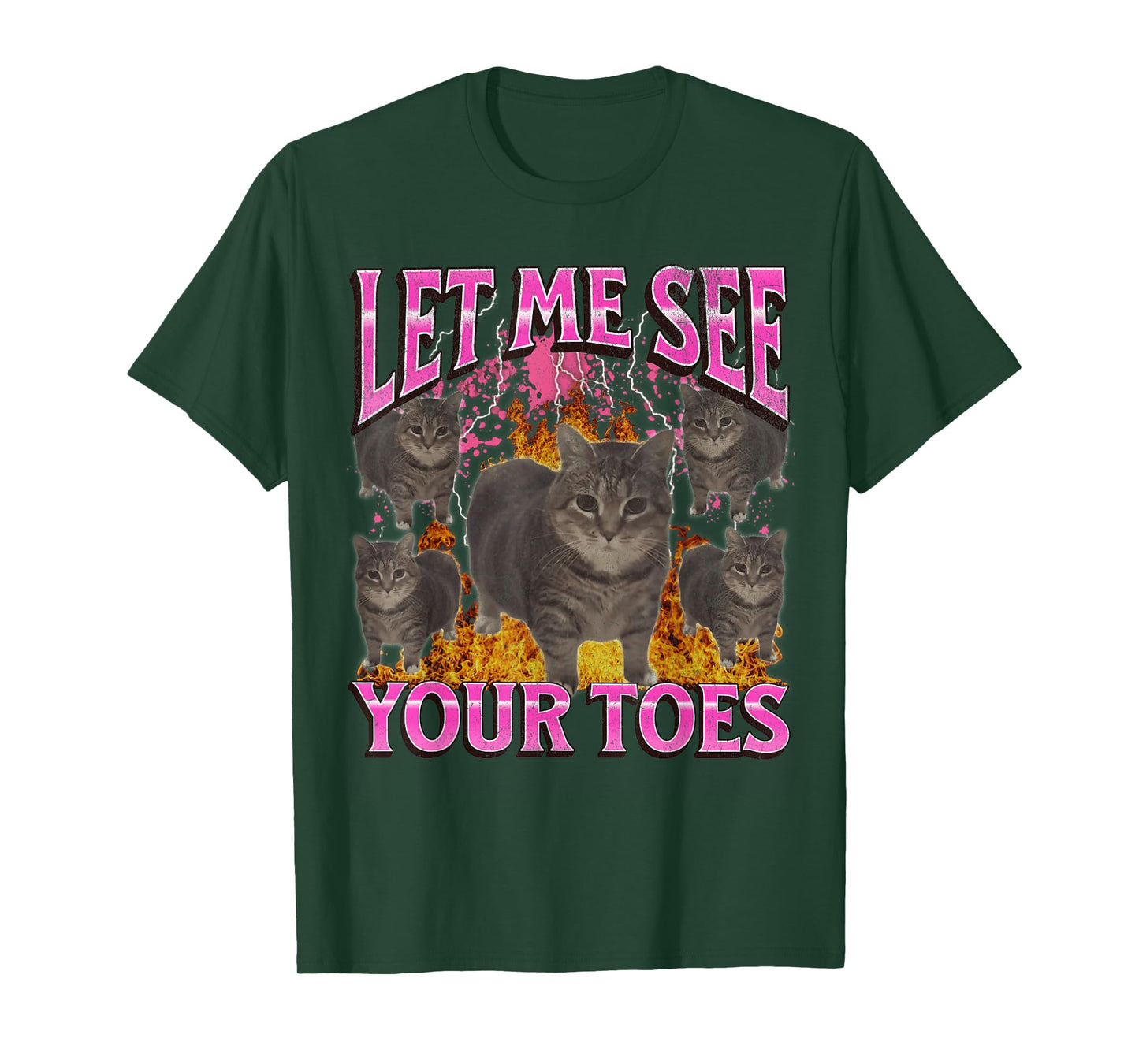 Your Toes Funny Cat Meme Bootleg Graphic Men Women T-Shirt