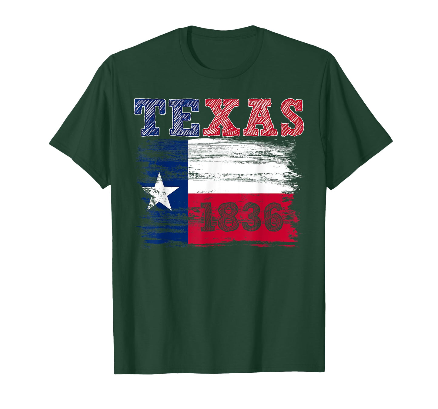 Texas Independence Day Freedom Since March 2 1836 Texas Flag T-Shirt