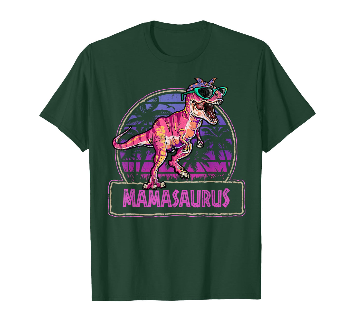 Mamasaurus T Rex Mama Saurus Women Dinosaur Family Matching T-Shirt