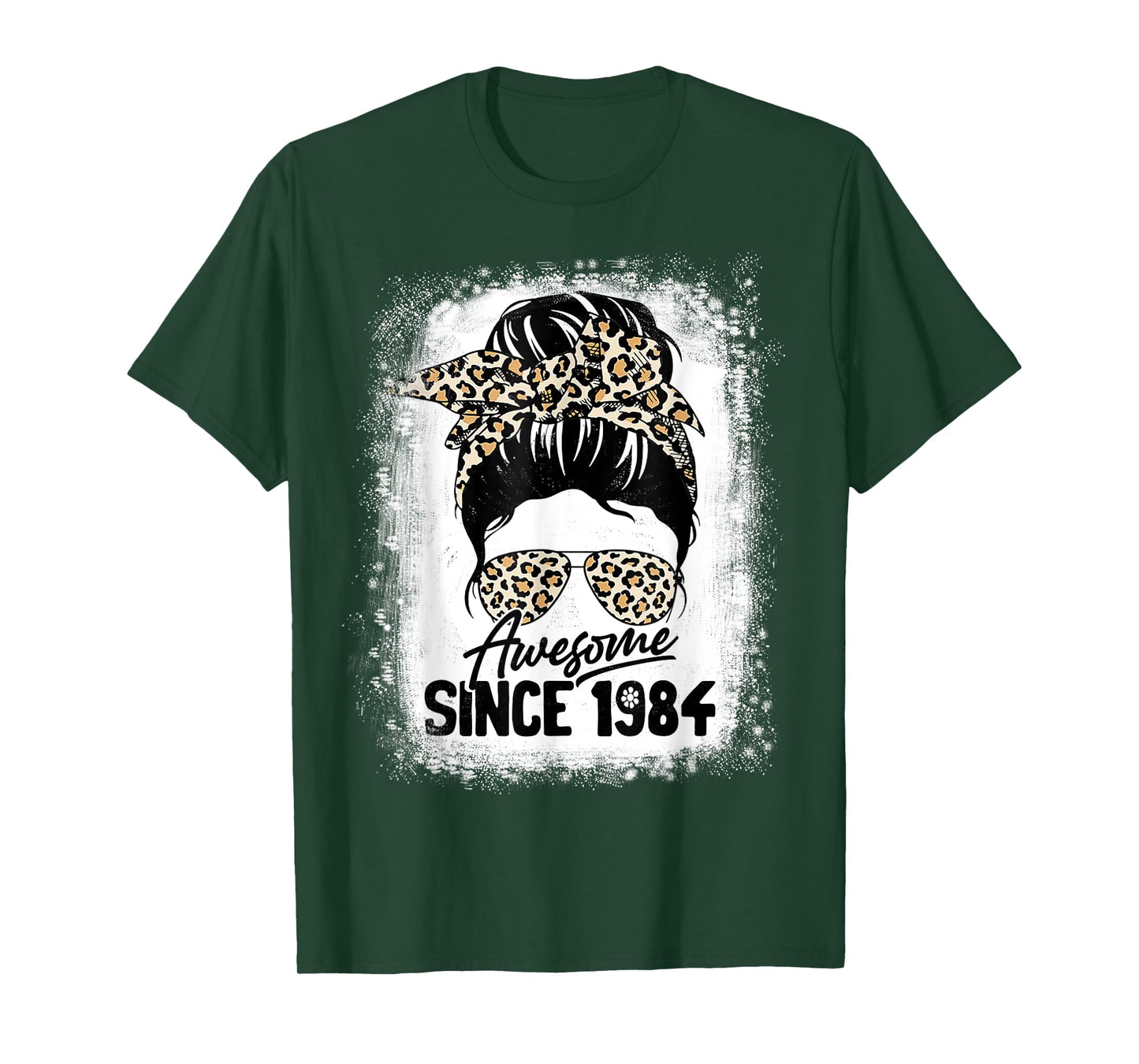 38 Years Old Awesome Since 1984 Leopard 38th Birthday T-Shirt