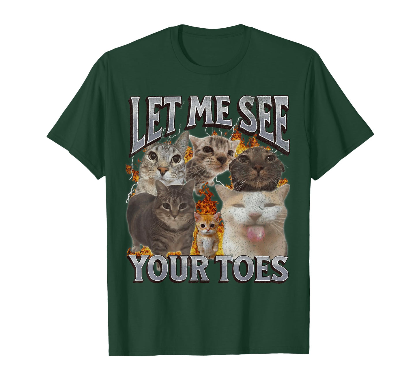 Your Toes Funny Cat Meme Bootleg Graphic T-Shirt