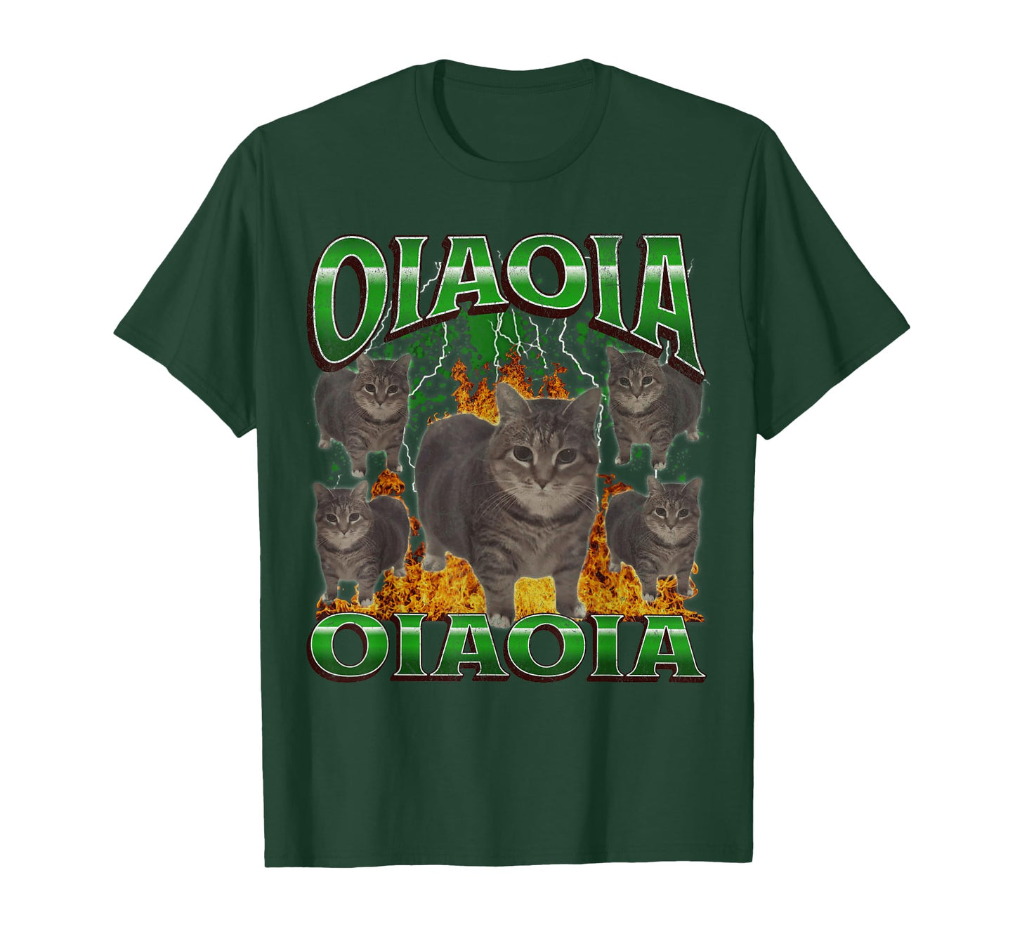 Funny Oiia Oiia Cat Meme Bootleg Graphic T-Shirt for Men Women