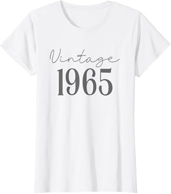 60 Years Old Retro Vintage 1965 60th Birthday For Women T-Shirt