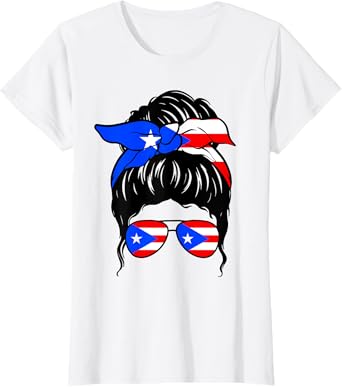 Puerto Rican Girl Puerto Rico Flag Proud Puerto Rican Woman T-Shirt