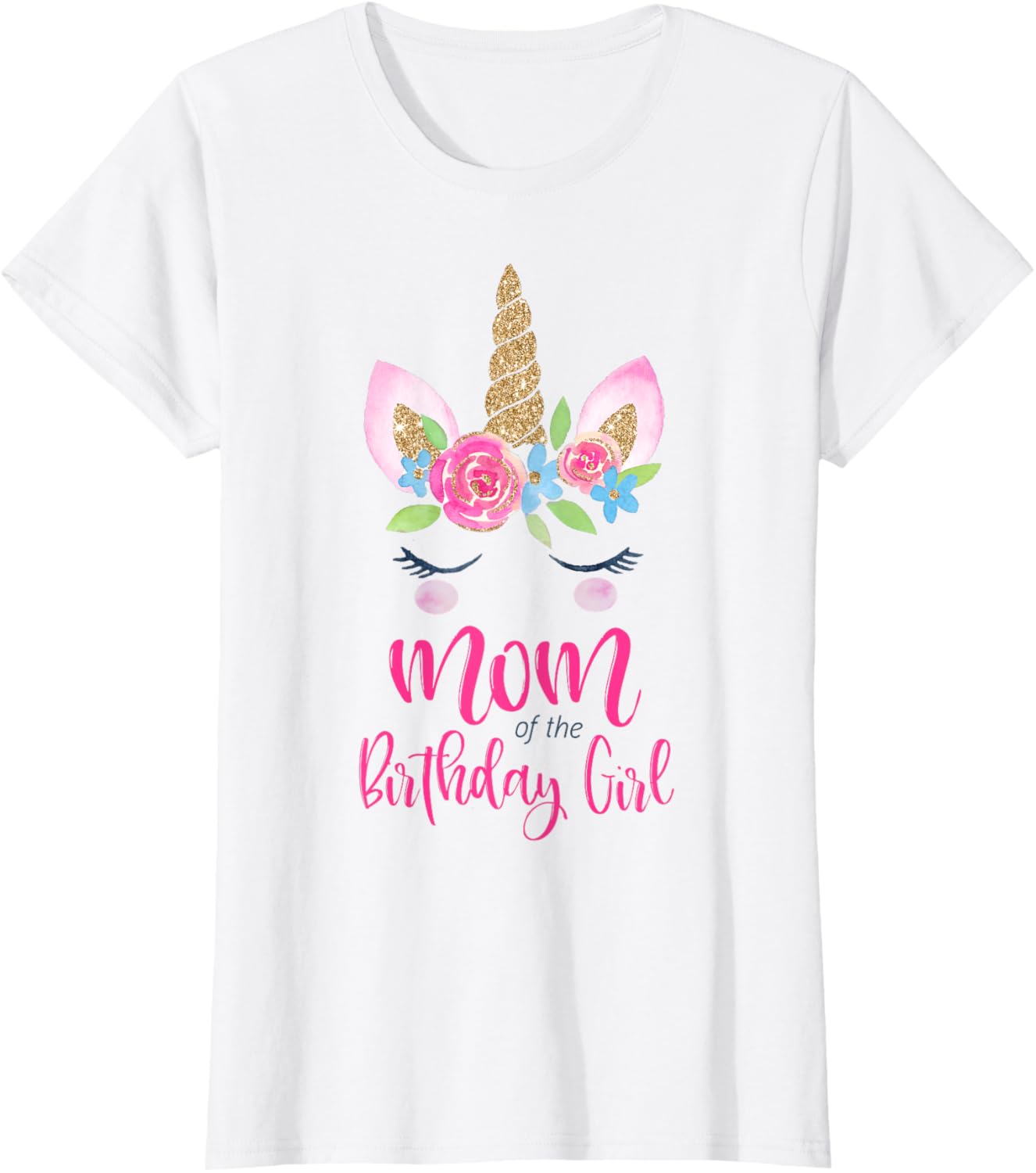 Unicorn Mom of the Birthday Girl Shirt Matching Party Tee T-Shirt