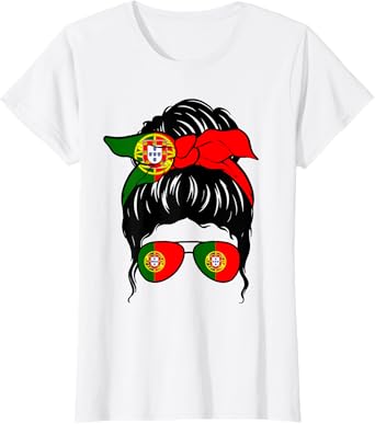 Portuguese Girl Portugal Portuguese Flag Portuguese Woman T-Shirt