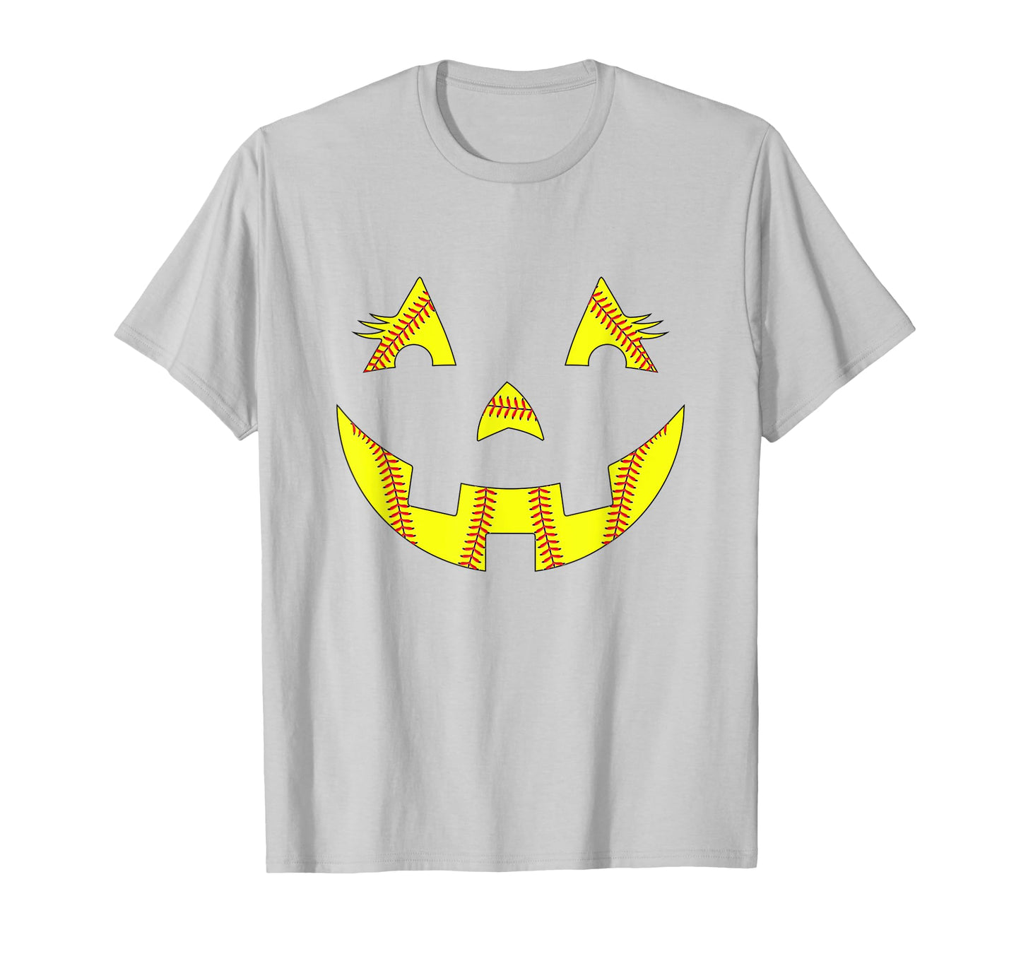 Jack O Lantern Softball Halloween Costume Mom Women Girls T-Shirt