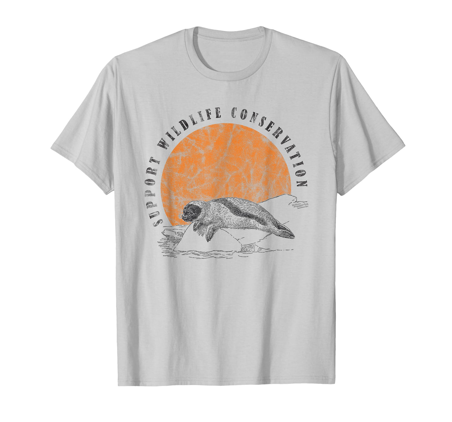 Vintage Wildlife Conservation Baby Seal Lover Gift T-Shirt