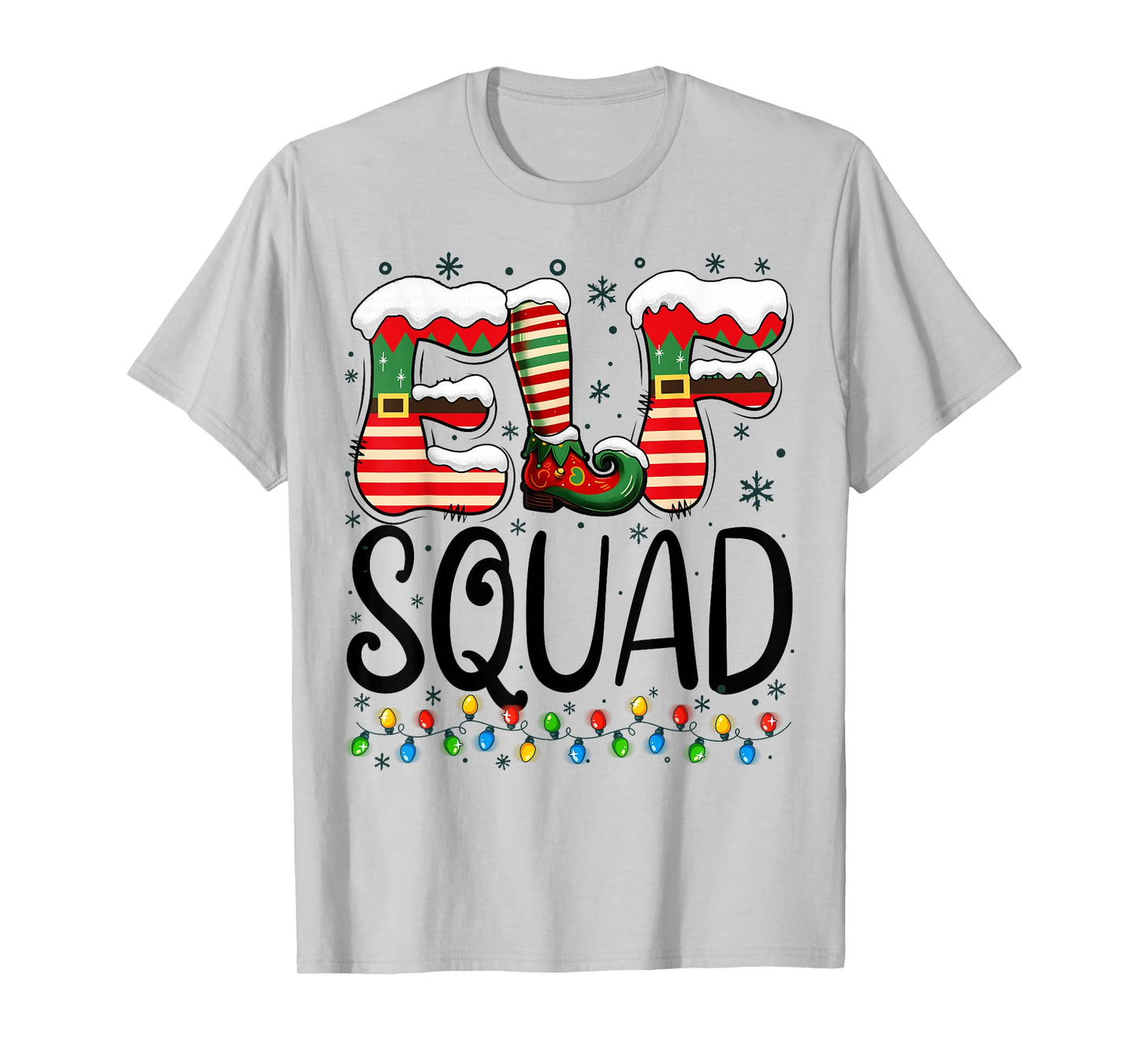 Elf Squad Funny Christmas Family Pajamas T-Shirt