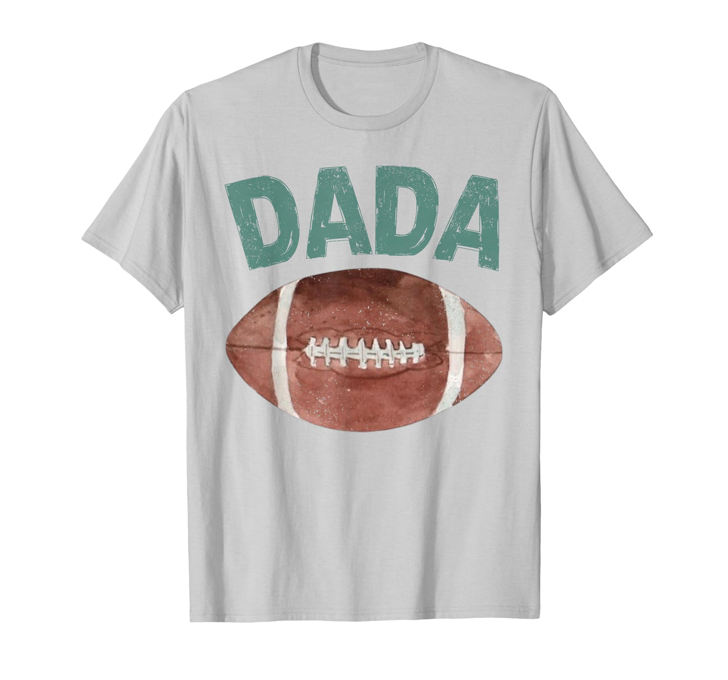 Dada of The 1 Year Old Football 1st Year Down Birthday Party T-Shirt