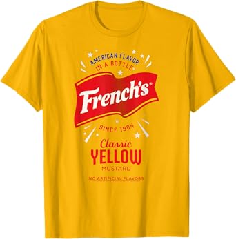 French's Classic Yellow Mustard Label Foodie Costume T-Shirt