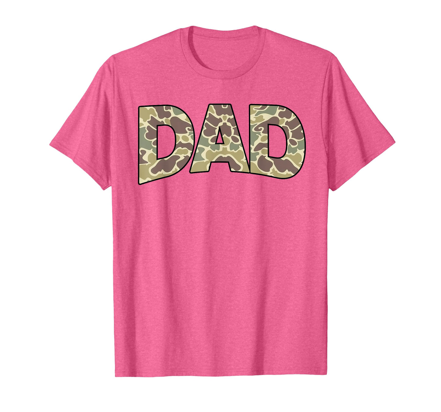 Men Old School Camo Dad, Retro Camouflage Daddy Father's Day T-Shirt