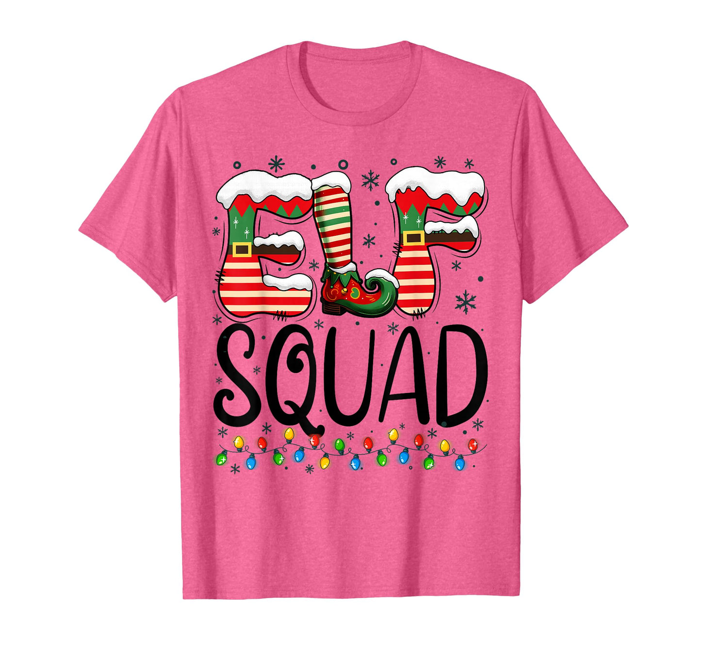 Elf Squad Funny Christmas Family Pajamas T-Shirt