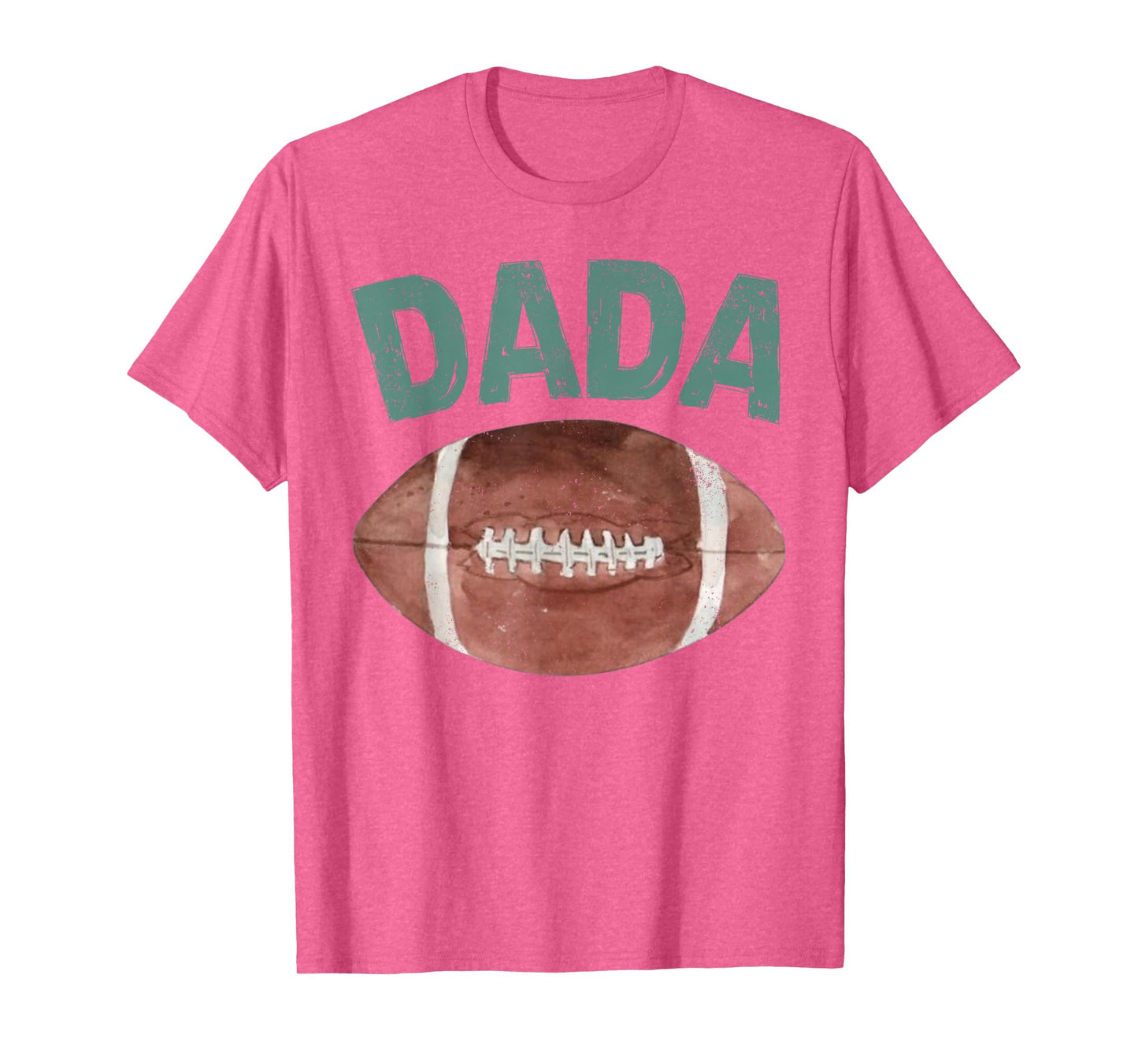 Dada of The 1 Year Old Football 1st Year Down Birthday Party T-Shirt