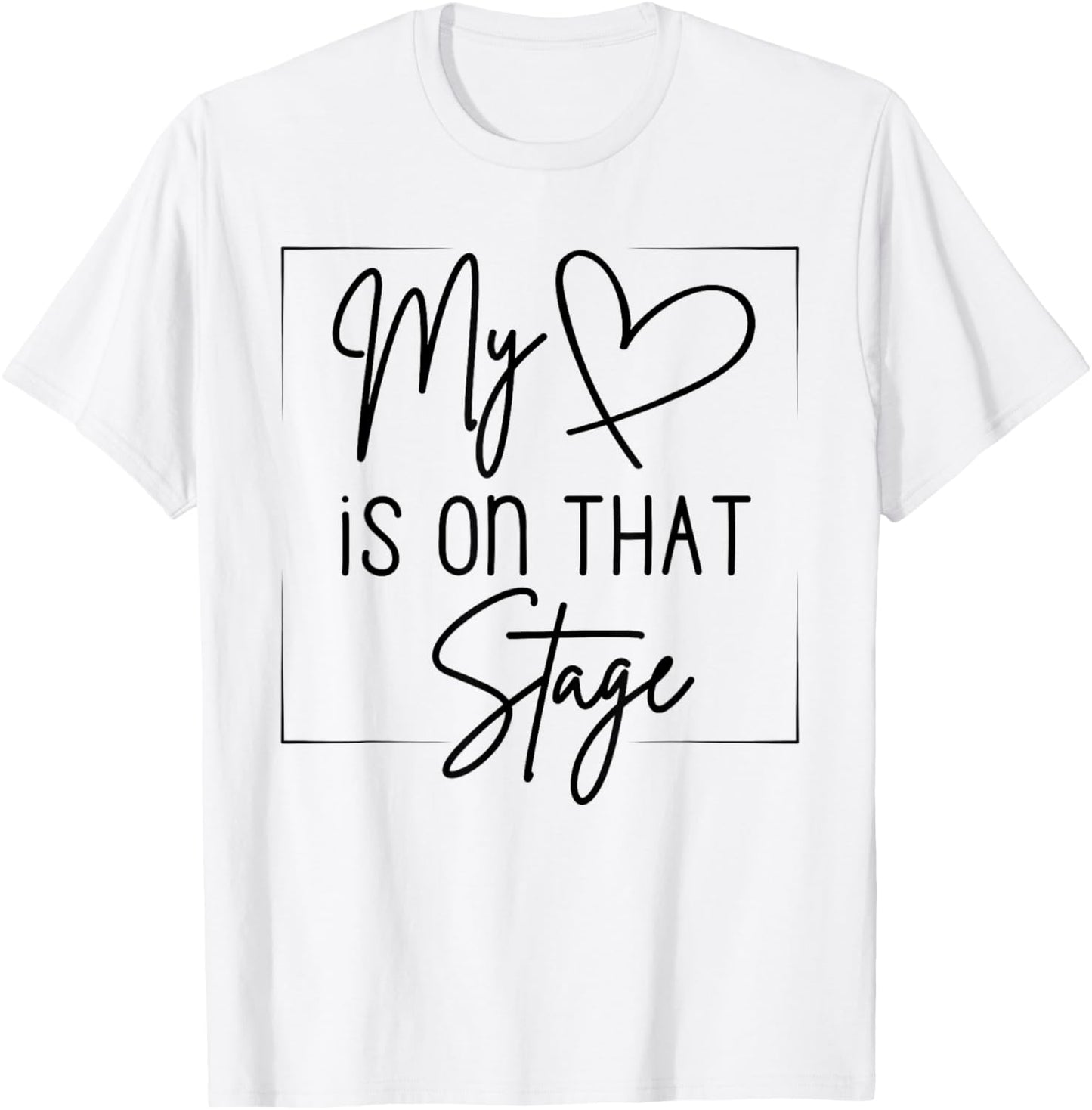 Dance Mom Retro My Heart Is On That Stage Dance Recital T-Shirt