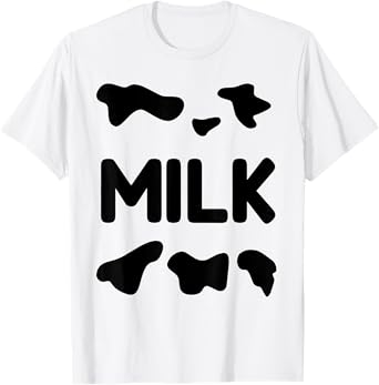 Funny Dairy Milk Carton Easy Costume T-Shirt