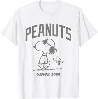 Peanuts Snoopy And Woodstock Outline Since 1950 T-Shirt