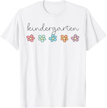Retro Groovy Kindergarten Hello Kindergarten Teacher Kids T-Shirt
