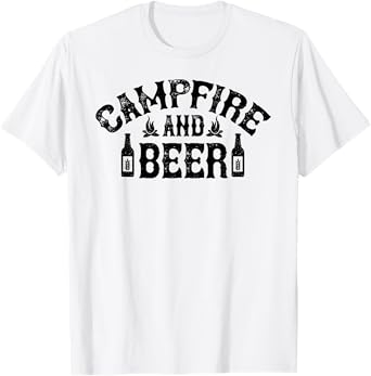 Campfire And Beer Camping T-Shirt