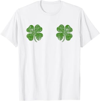 Shamrock Boob, St Patricks Day Women Shirt Shamrock Boob T-Shirt