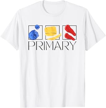 Women Art Teacher Back To School Artist Primary Color Theory T-Shirt