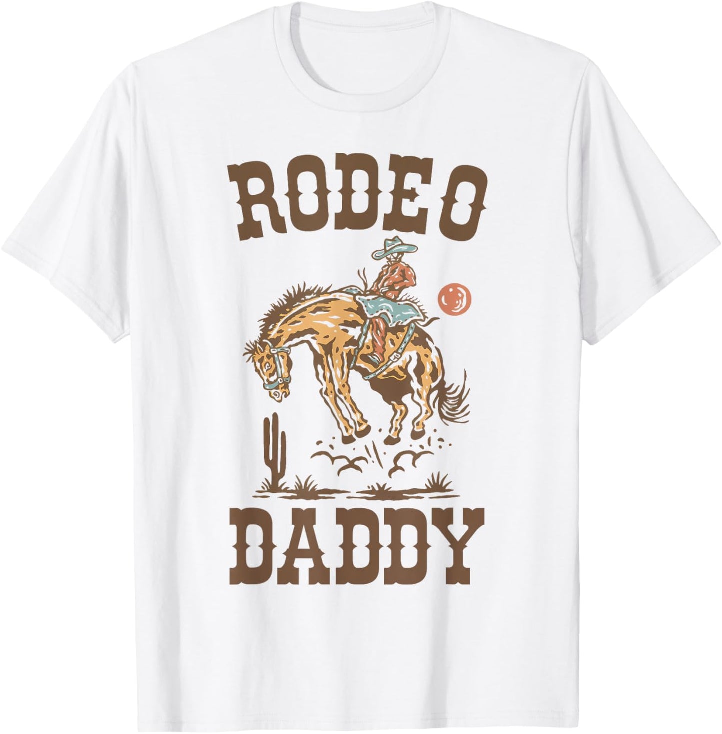 Rodeo Daddy Papa Dad Western Cowboy Birthday Family Matching T-Shirt