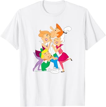 The Jetsons George Jane Judy Elroy Group Hug T-Shirt