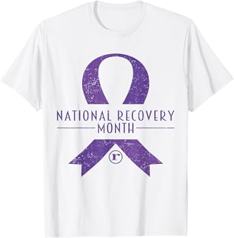 National Recovery month Warrior Addiction Recovery Awareness T-Shirt