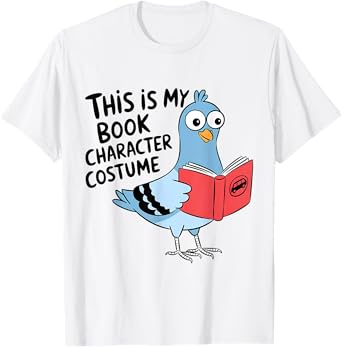 This Is My Book Character Costume Funny Pigeon Kids Reading T-Shirt