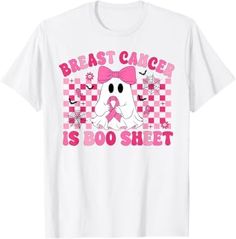 Breast Cancer Is Boo Sheet Breast Cancer Awareness Halloween T-Shirt