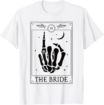 The Bride Coven Skeleton Hand Gothic Bachelorette Wedding T-Shirt