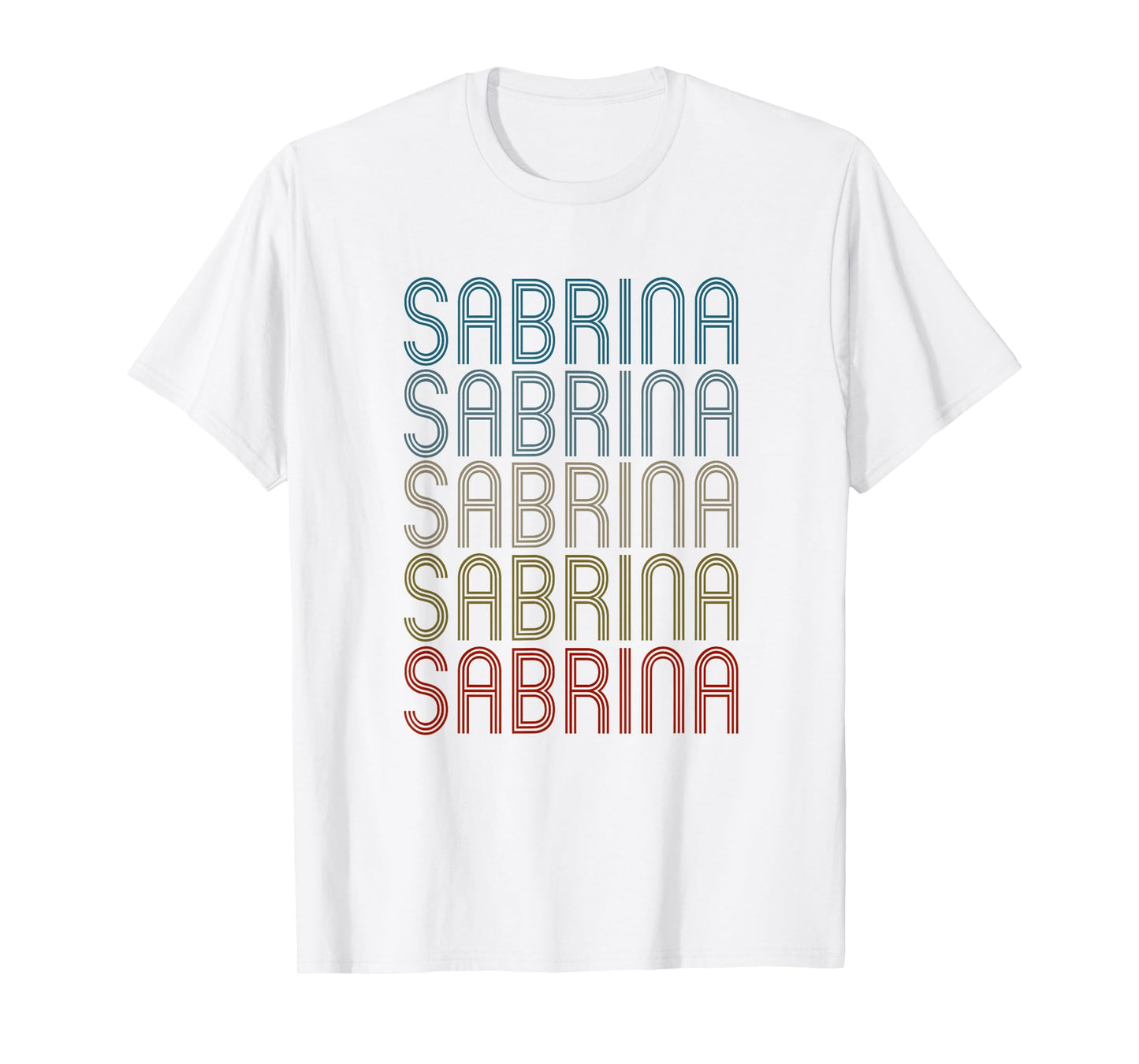 Sabrina First Name Vintage Retro T-Shirt