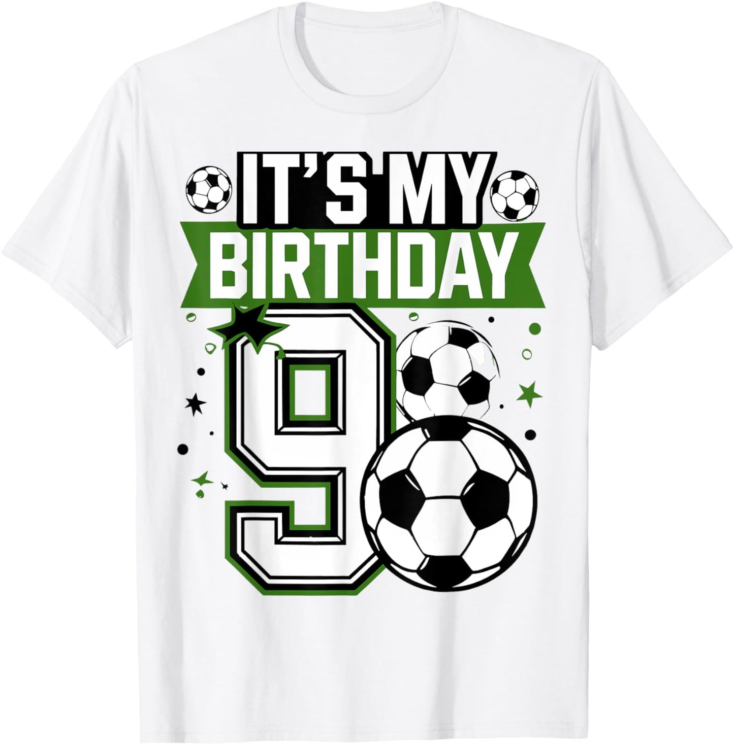 Birthday Boy Tees 9 Soccer Its My 9th Birthday Boys Soccer T-Shirt