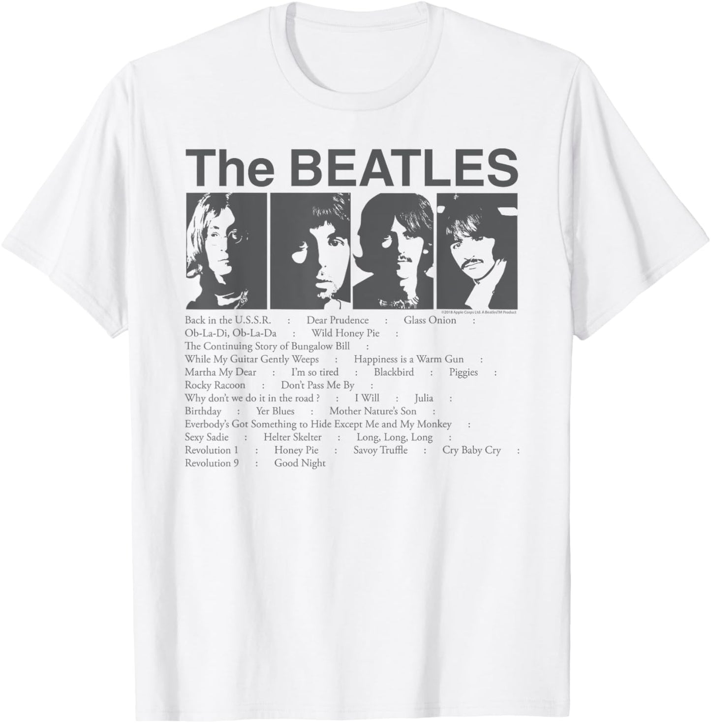 The Beatles - Song List T-Shirt