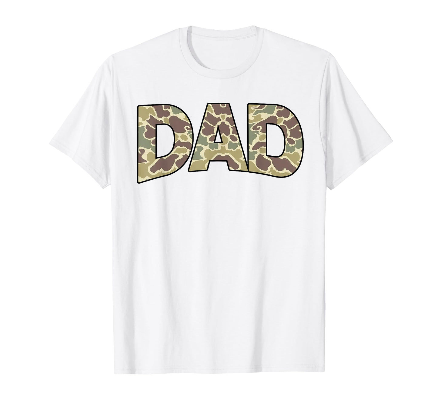 Men Old School Camo Dad, Retro Camouflage Daddy Father's Day T-Shirt